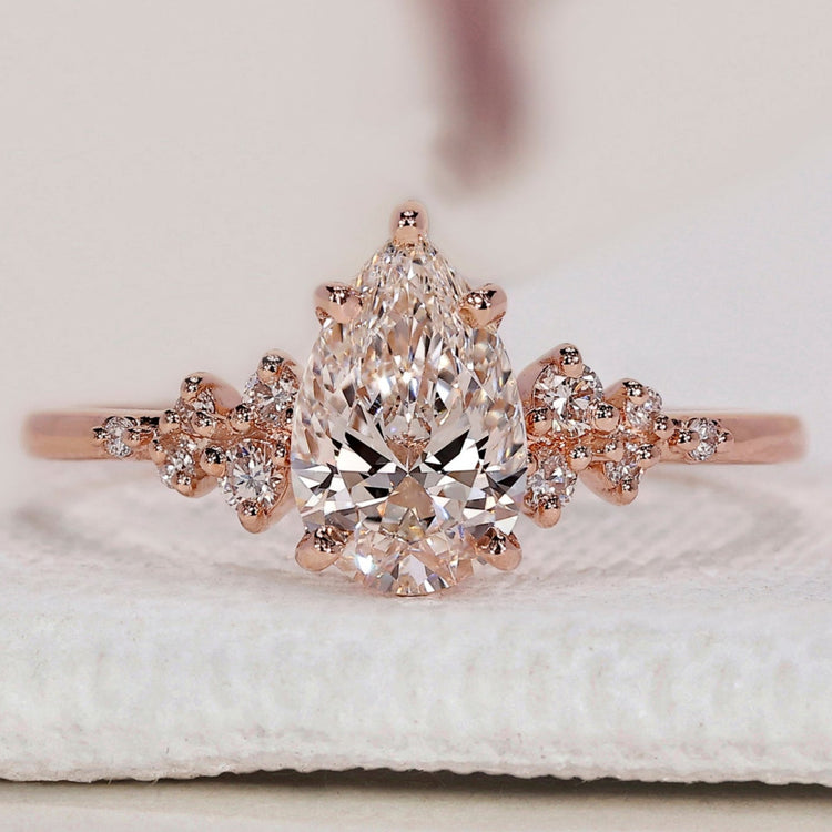 Pear Shaped Diamond Ring - Muse Setting