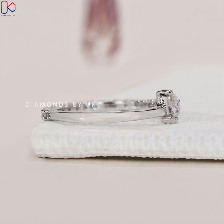 Lab grown diamond offering beauty and sustainability.
