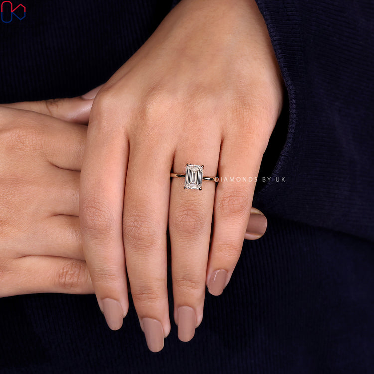 Diamondsbyuk Engagement Ring with Lab Grown Diamond
