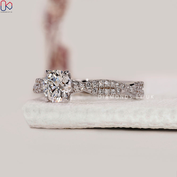 Customize ring with Lab Grown Diamond Ring.
