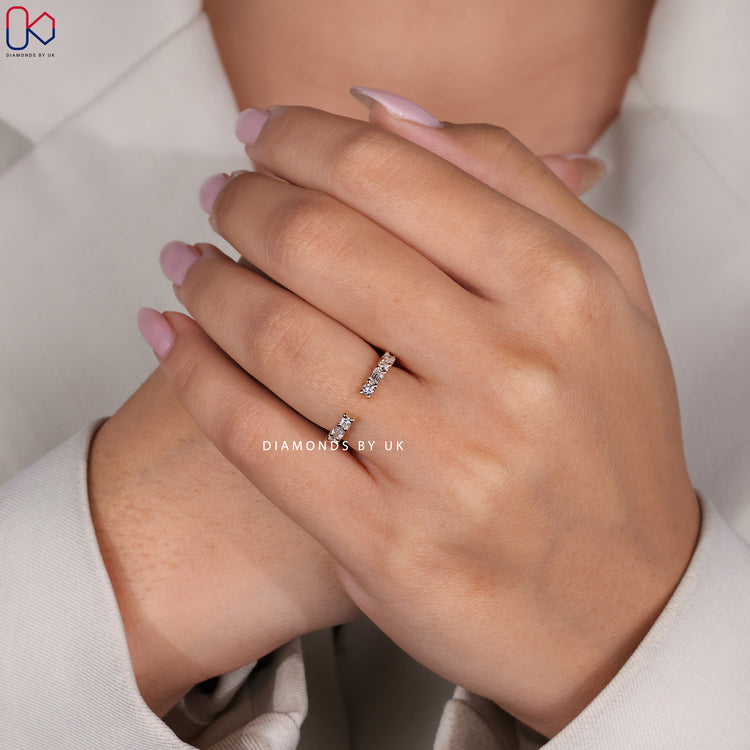 Elegant eternity diamond band by Diamondsbyuk.
