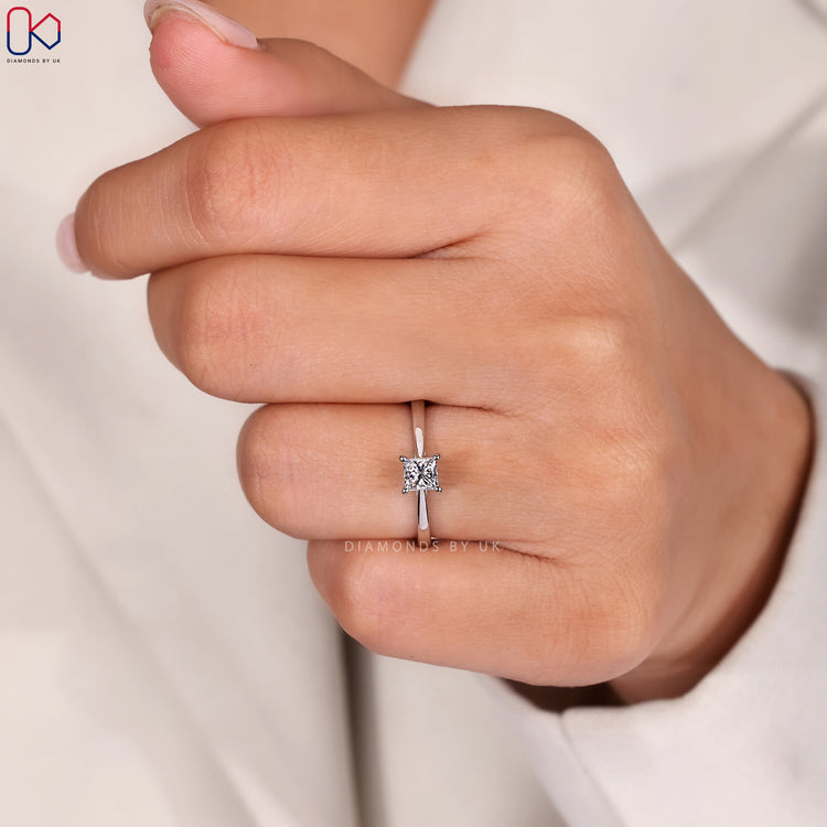 Custom diamond ring handcrafted by Diamondsbyuk.
