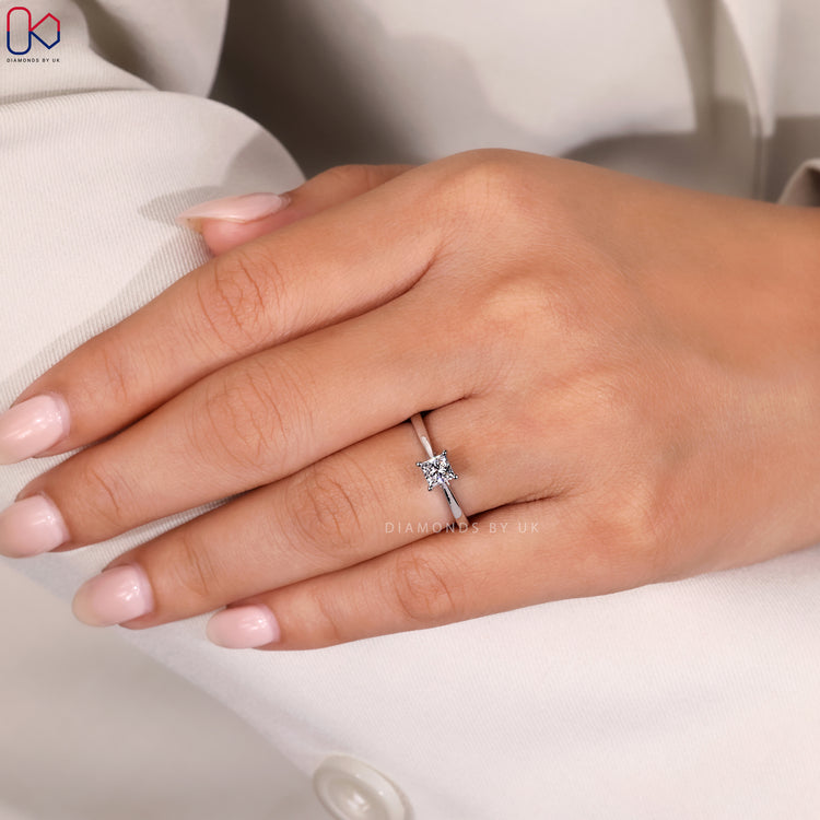 Diamondsbyuk white gold engagement ring.
