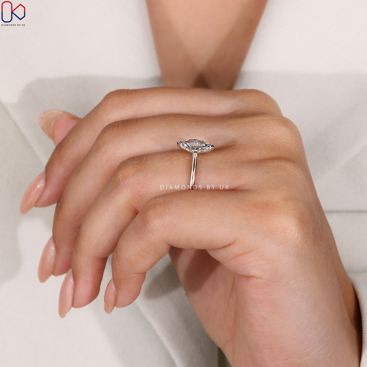 Cathedral setting ring for a graceful, elevated look.
