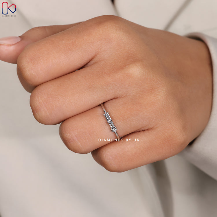 Handmade Morse code diamond band by Diamondsbyuk.
