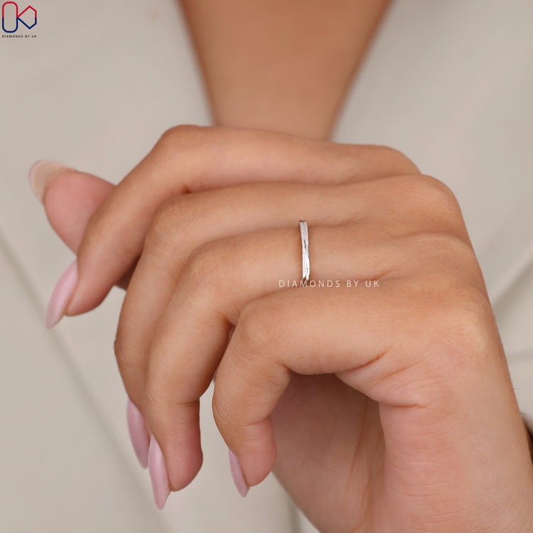 Handmade band with Diamondsbyuk wedding band.
