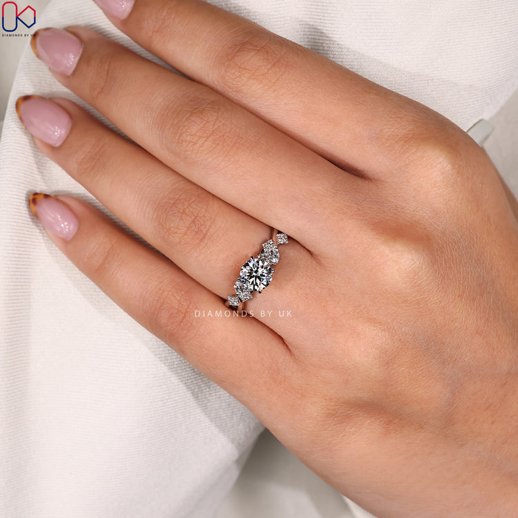 Diamondsbyuk white gold engagement ring.
