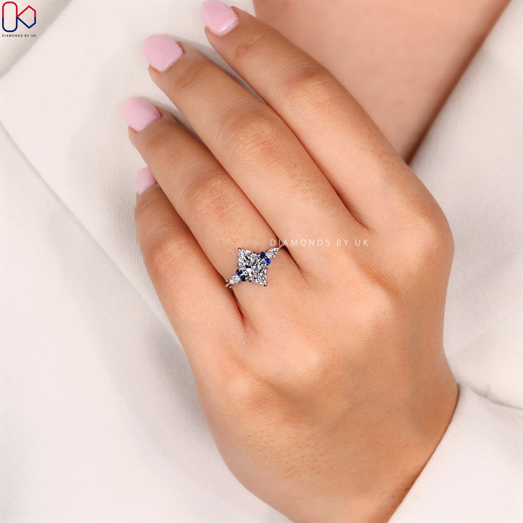 Handmade marquise ring by Diamondsbyuk.