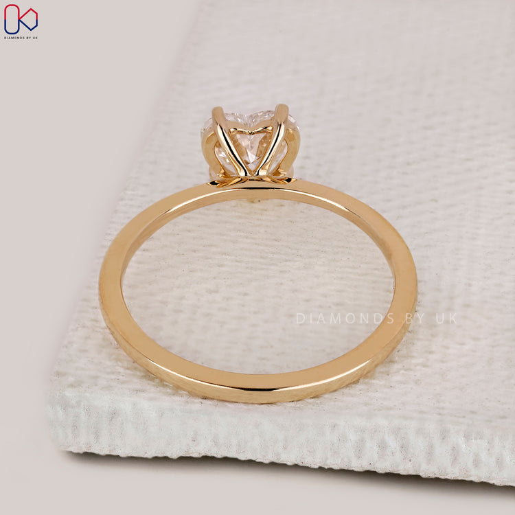 Elegant heart diamond ring by Diamondsbyuk.
