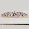 5 stone diamond band in yellow gold.
