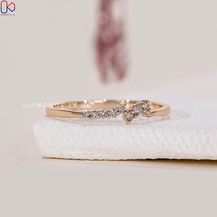 Diamondsbyuk band showcasing craftsmanship and ethical Lab Grown Diamond stones.