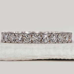 Round Diamond White Gold Eternity Band