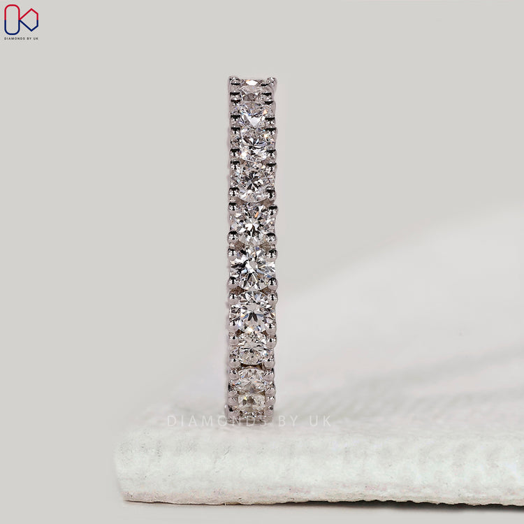 Diamondsbyuk band with full eternity wedding band in white gold.
