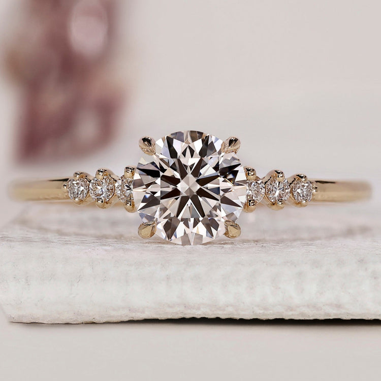 Round Cut 7 Stone Diamond Ring