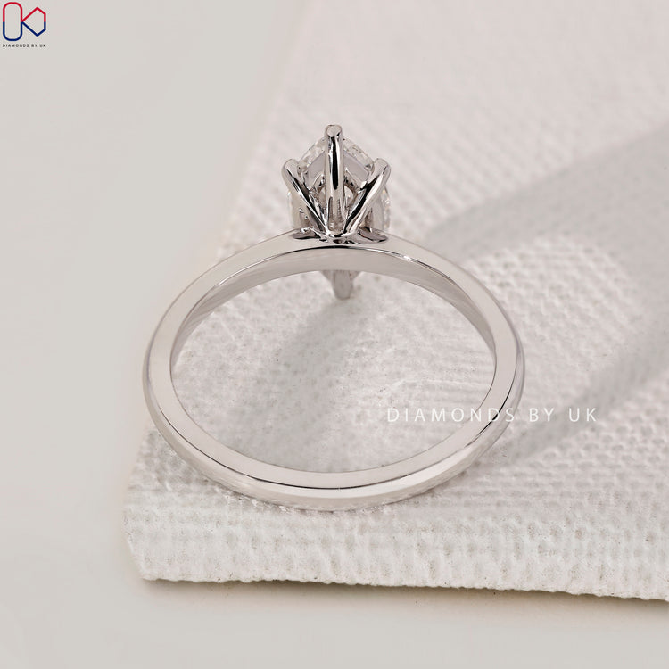 Handmade jewellery featuring a simple solitaire design.
