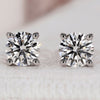 Round Diamond Stud Earrings with a classic sparkle for everyday elegance.
