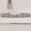Diamond eternity band in white gold, designed for timeless elegance.
