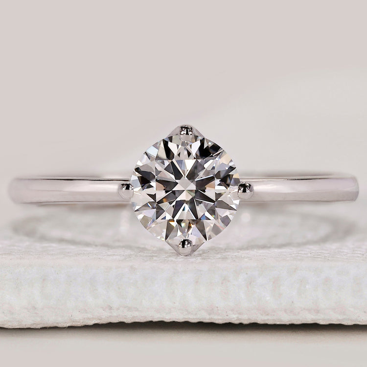 Round Diamond Ring in Solitaire Style