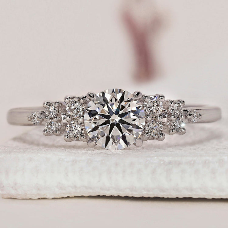 Round Brilliant Cut Diamond Ring - Muse Setting