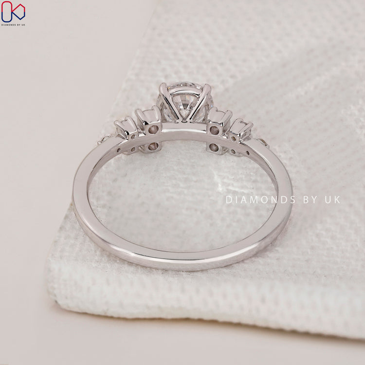 White Gold Ring crafted for a luxurious finish.
