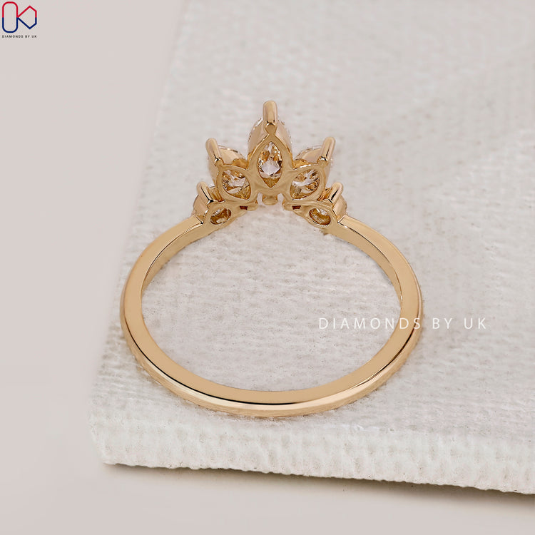 Lab Grown Diamond in prong setting.
