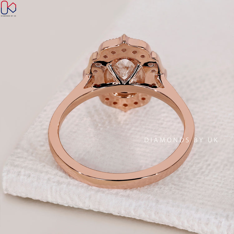 Vintage-Inspired Milgrain Diamond Ring.

