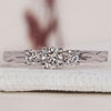 Round Cut Diamond Ring with brilliant sparkle.
