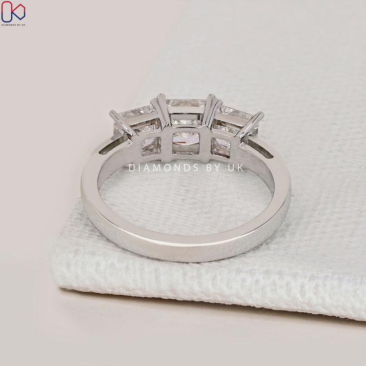IGI Certified princess cut engagement ring.