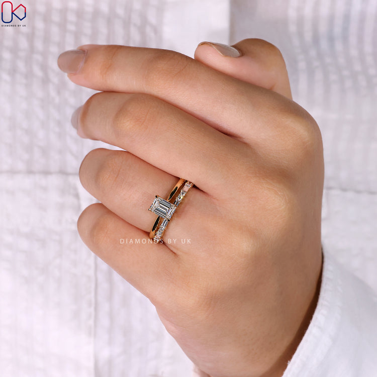 IGI certified handmade bridal set with ethical diamonds.
