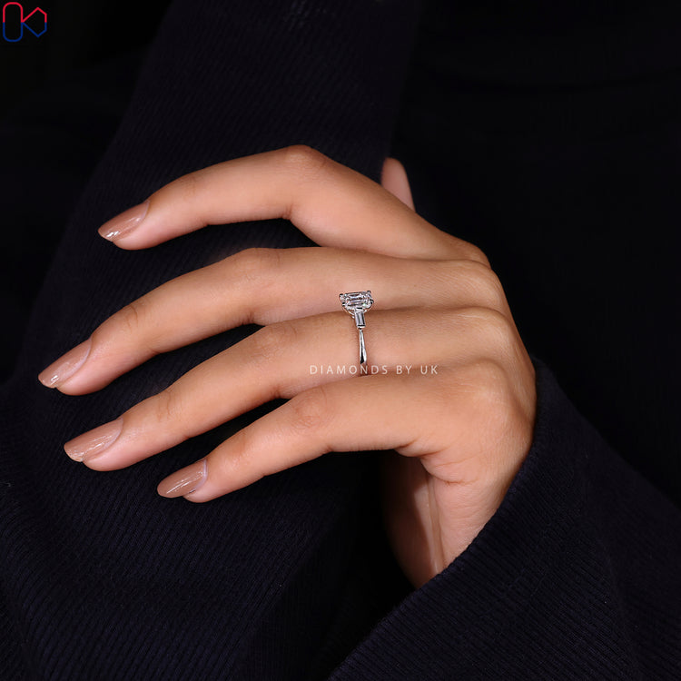 Shop to buy engagement ring featuring a 3 stone diamond ring design.
