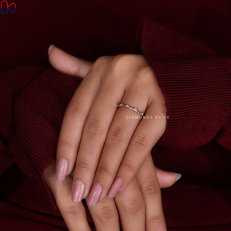Diamondsbyuk wedding band symbolising love and commitment in every detail.
