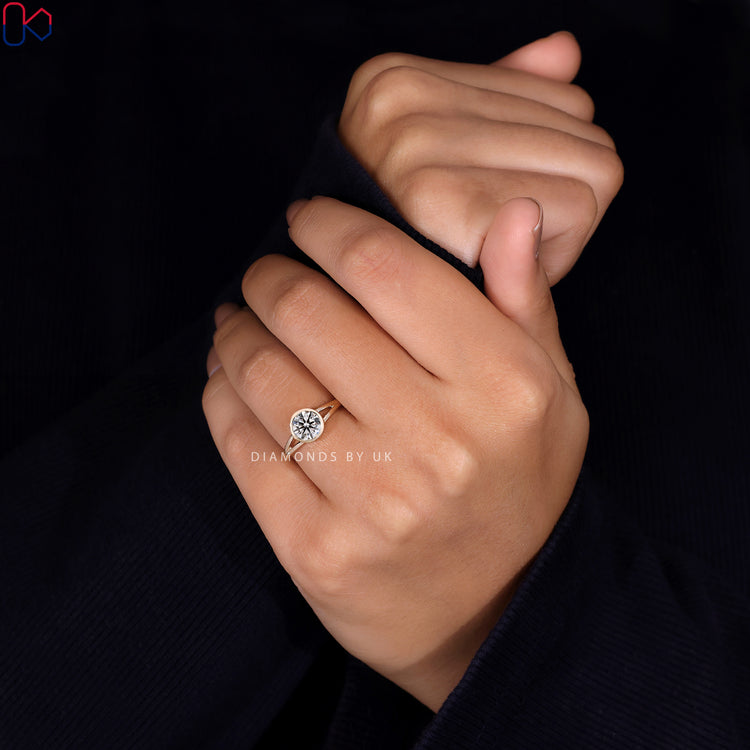 Split Shank Ring with a unique, sophisticated design.