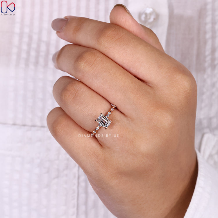 Diamondsbyuk engagement ring with stunning diamond details.
