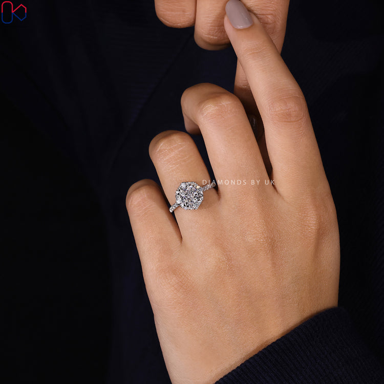 Diamondsbyuk ring with Diamondsbyuk engagement ring.
