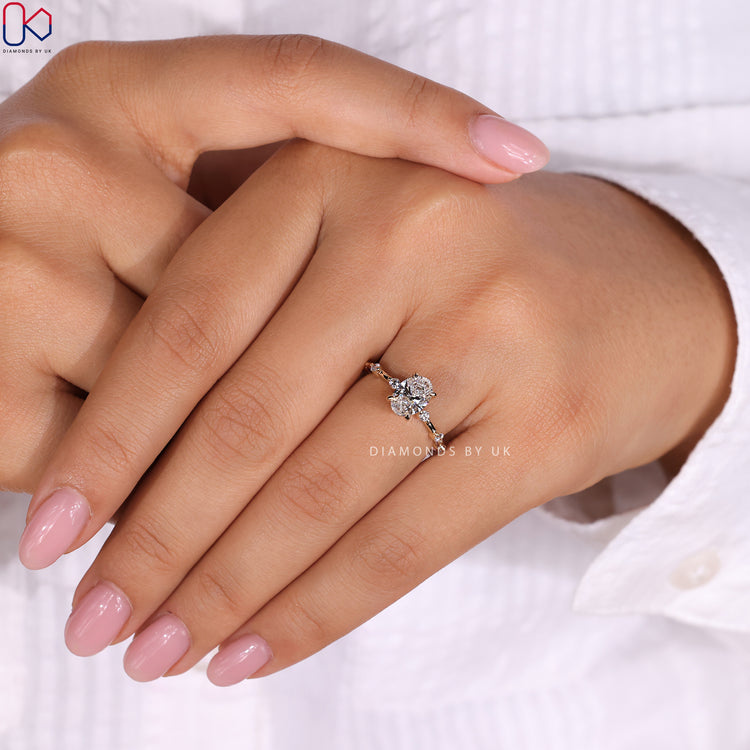 Diamondsbyuk engagement ring for lasting love.