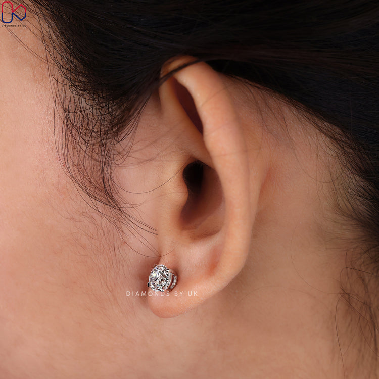 Lab Grown Diamond earrings with ethical brilliance.
