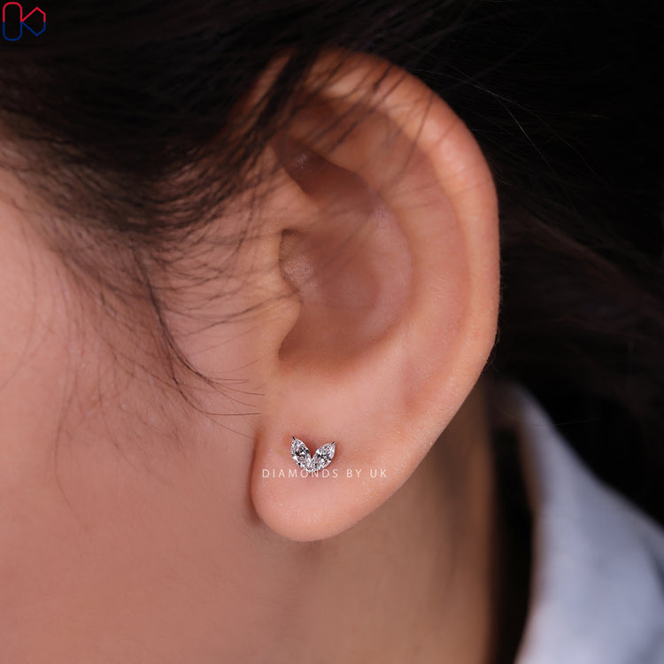 Classic marquise earrings crafted for effortless sophistication.
