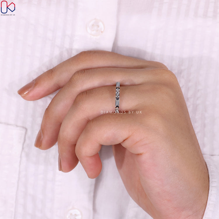 Minimalist Wedding Band offering simple yet elegant design for everyday wear.