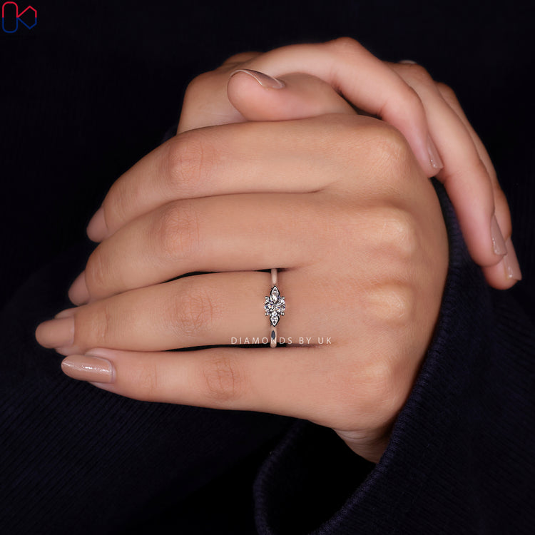 Pear Shape Outline designed with stunning diamonds.