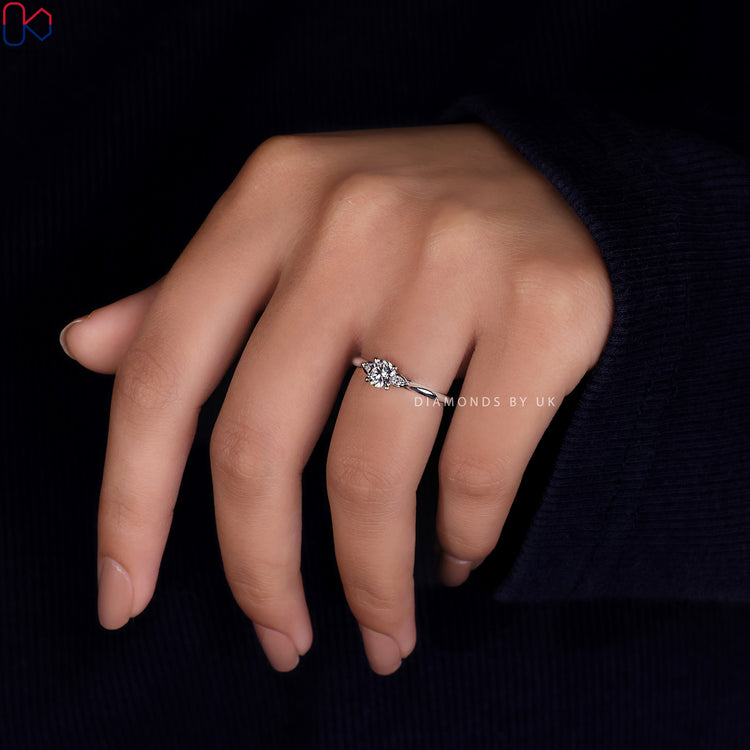 Lab Grown Diamond set in a beautiful engagement ring.