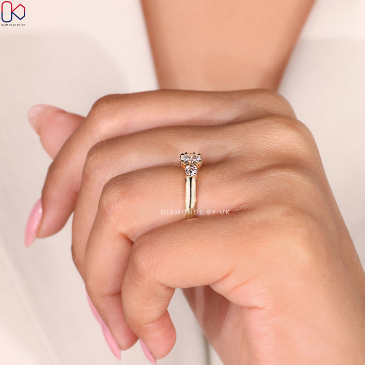 Buy Engagement Ring with Lab Grown Diamond, IGI certified for quality assurance.
