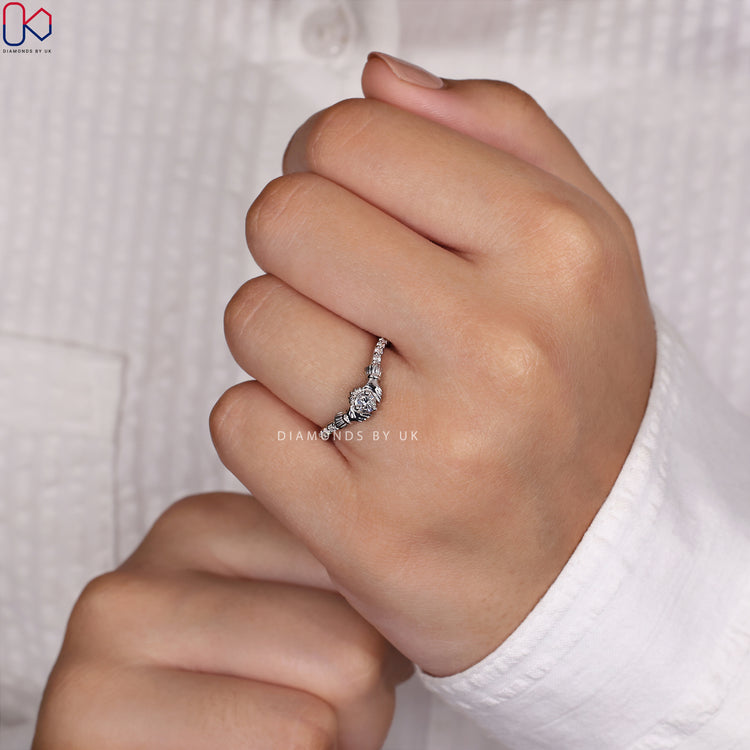 IGI certified diamond ring for trusted quality.
