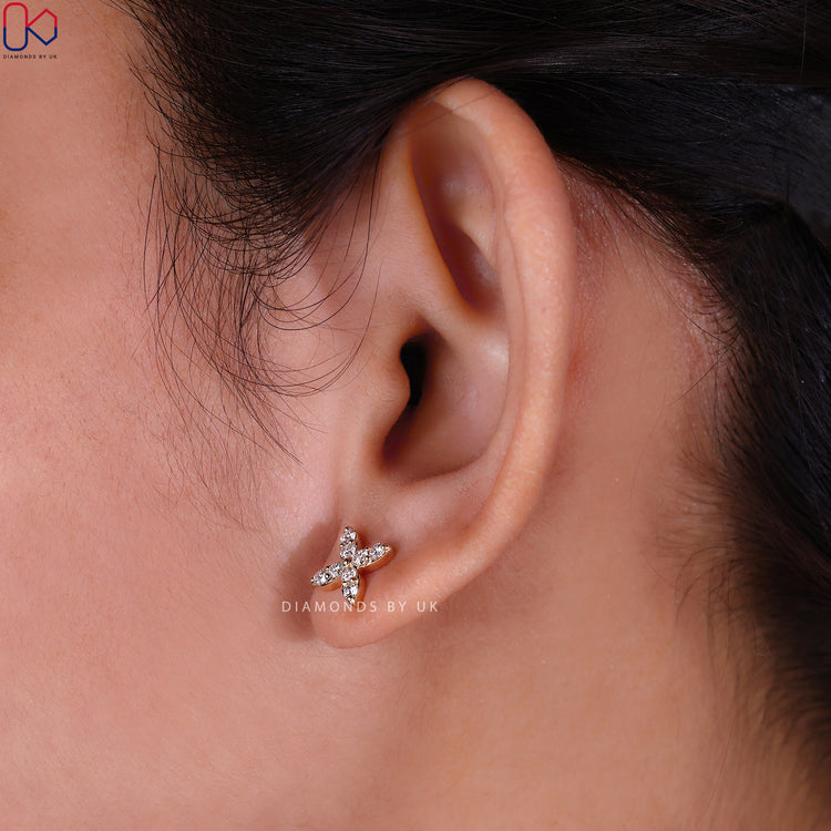 Lab-grown diamond earrings with exceptional clarity and brilliance.
