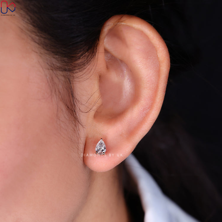 Stunning pear stud earrings designed for a timeless and sophisticated look.
