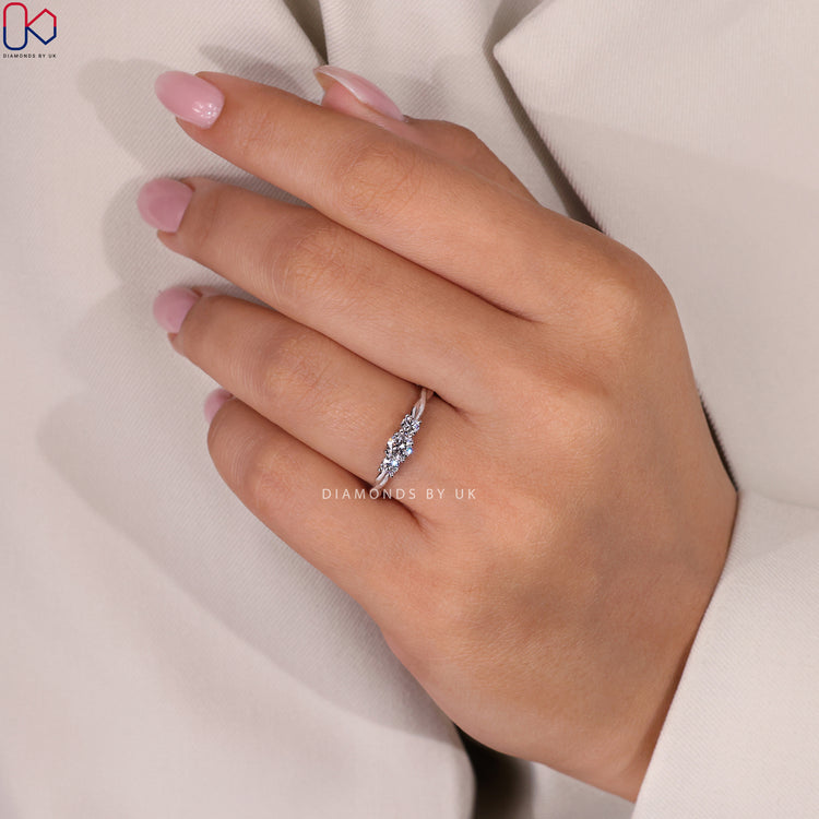 Beautiful Diamondsbyuk engagement ring for love.
