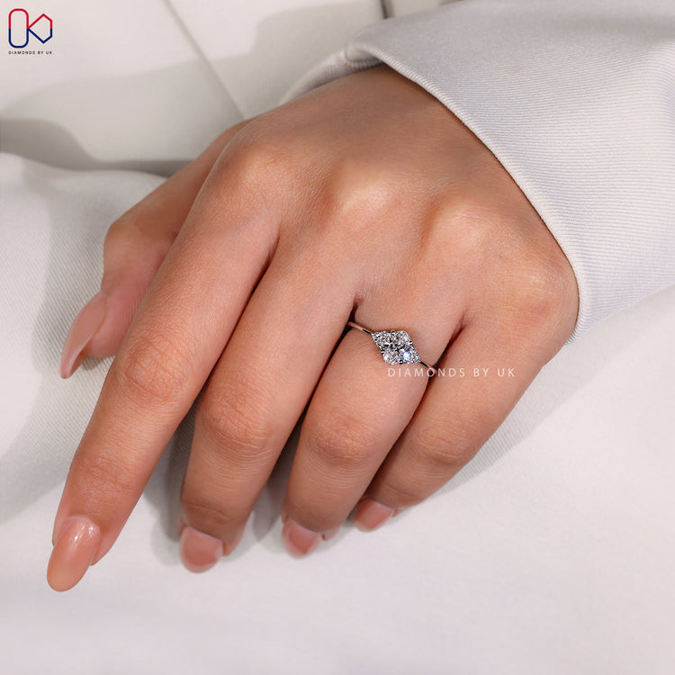 Handmade ring featuring a stunning Oval Diamond Engagement Ring with meticulous craftsmanship.
