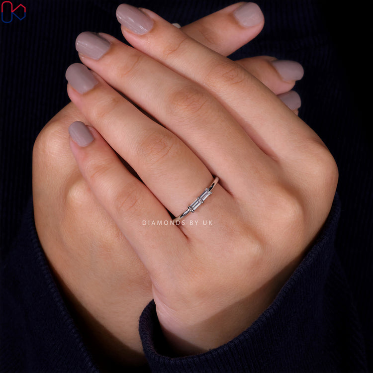 Lab Grown Diamond wedding band showcasing ethical and sustainable beauty.
