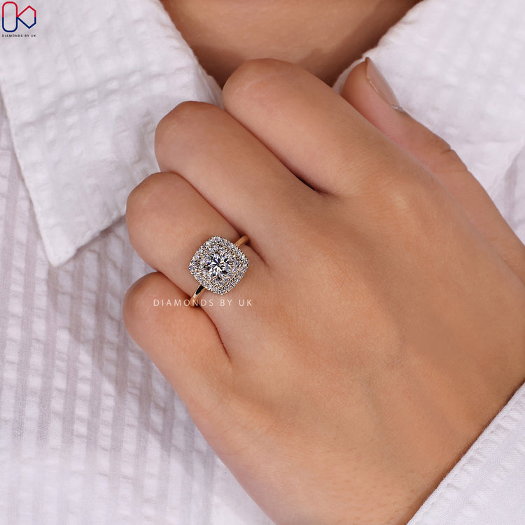 Diamondsbyuk Engagement Ring with superior sparkle.
