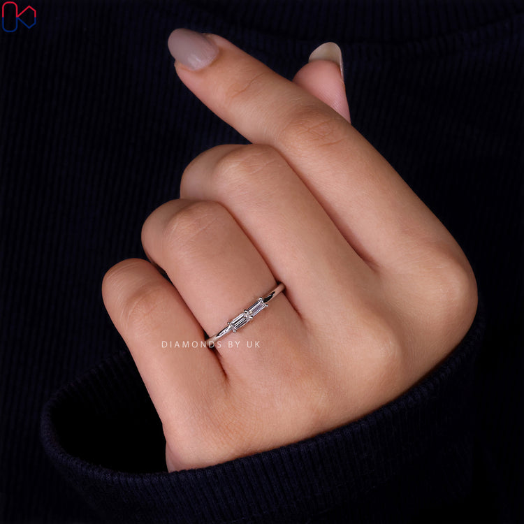 Handmade band crafted with care and precision for a unique finish.
