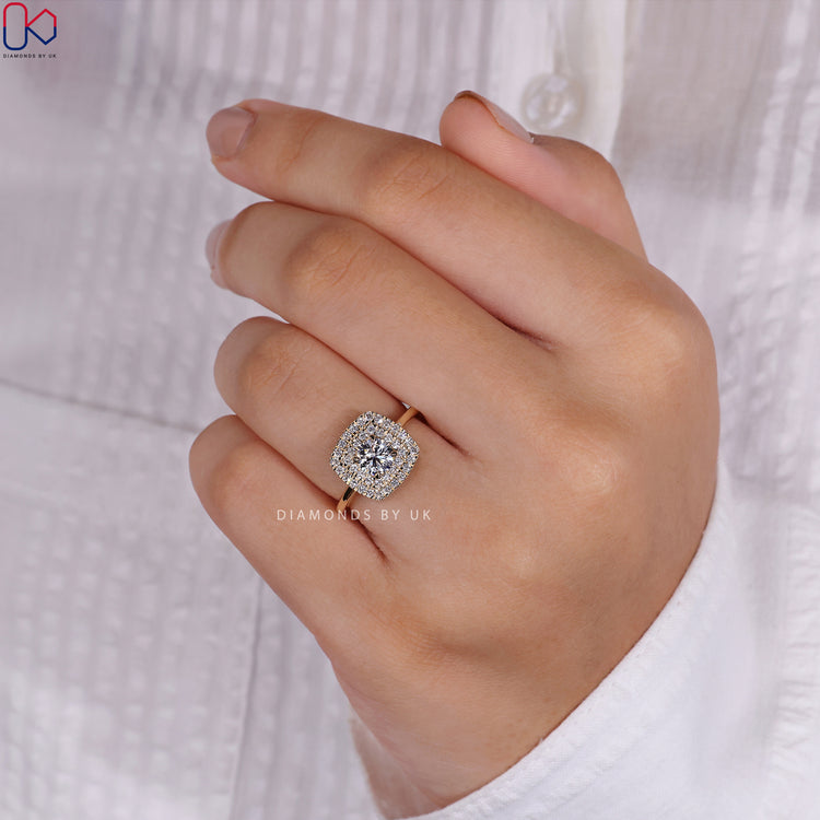 Yellow Gold Diamond Ring for a classic touch.
